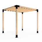 Set of 2 Connectors (Plates) for 10×10 cm Cross Beams – Top and Side