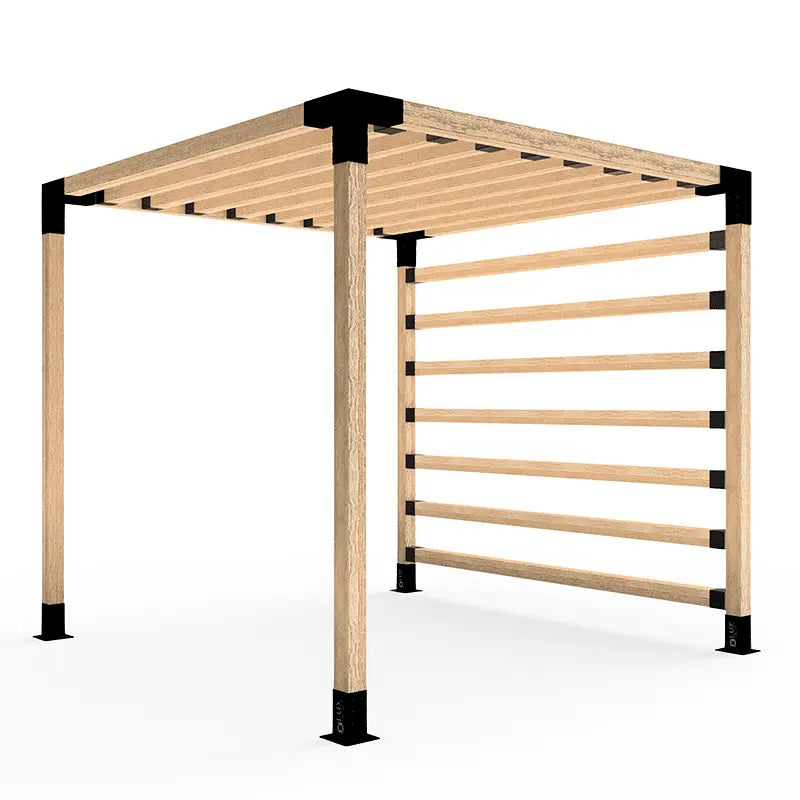 Set of 2 Connectors (Plates) for 10×10 cm Cross Beams – Top and Side