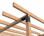 LuxShade WallGrid – Kit de connecteurs pour pergola à fixation murale