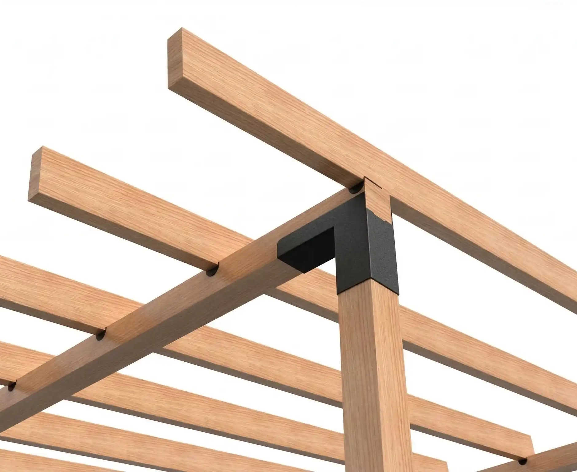 LuxShade WallGrid – Wall‑Mounted Pergola Connector Kit