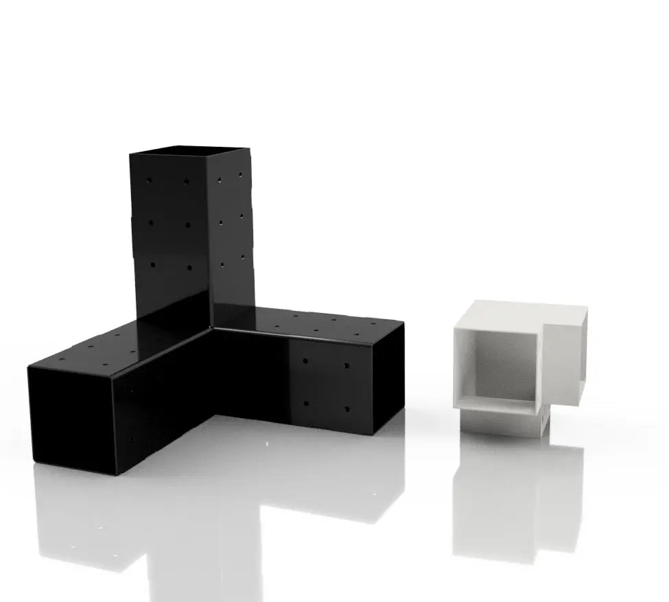 Corner Connector / 3-Arm Plate for 10cm x 10cm Beam