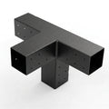 Métal noir support sur fond blanc