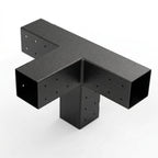 Métal noir support sur fond blanc