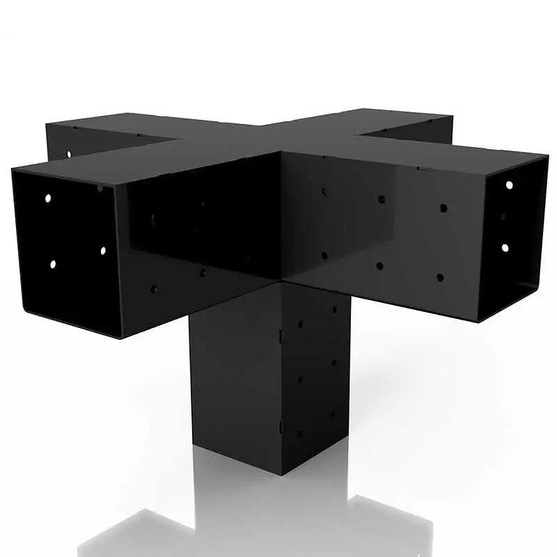 Central Connector with 5 Arms for 10×10 cm Beam