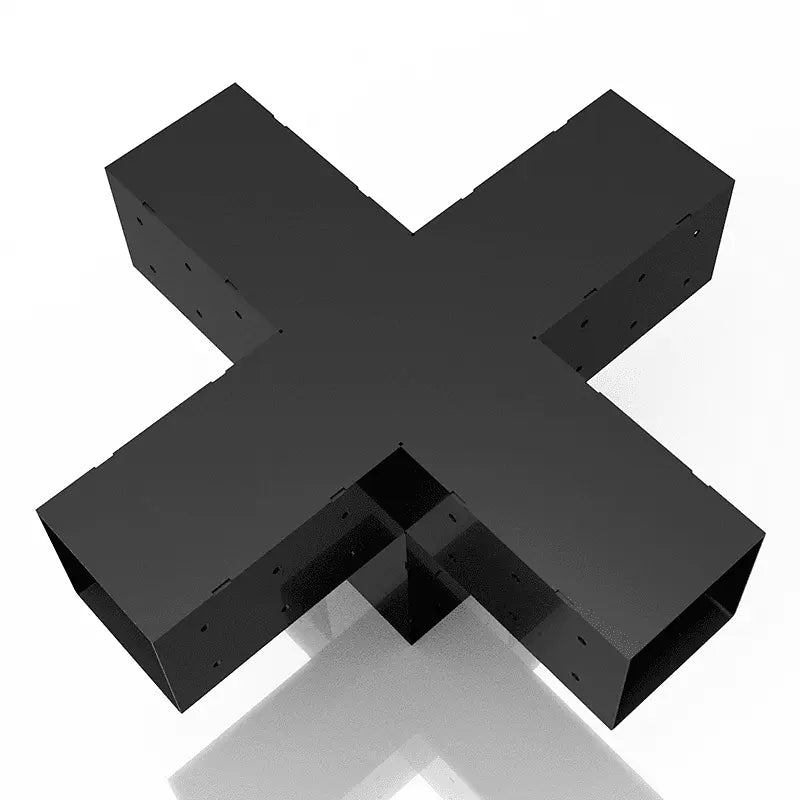 Central Connector with 5 Arms for 10×10 cm Beam